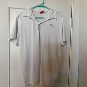 White Dry fit Puma Polo